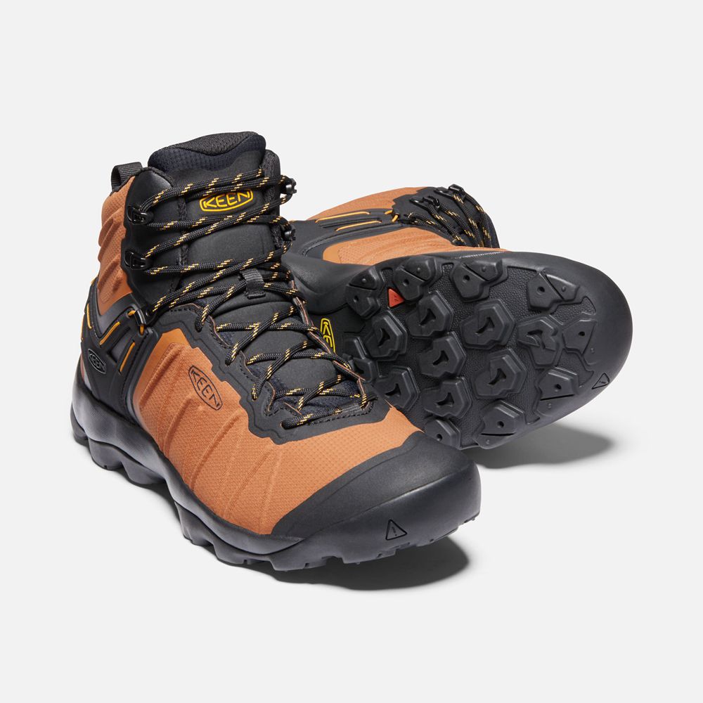 Keen Vandringskängor Herr Orange/Svarta - Venture Mid Waterproof - 490627EAS